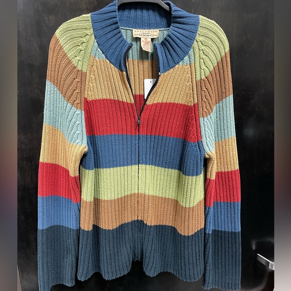 Telluride Multicolor Striped Women's Cardigan